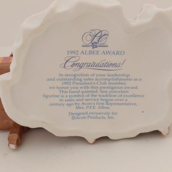Mrs. Albee 1992 Award [ Congratulations]  Figurine By Avon - Picture 8 of 8